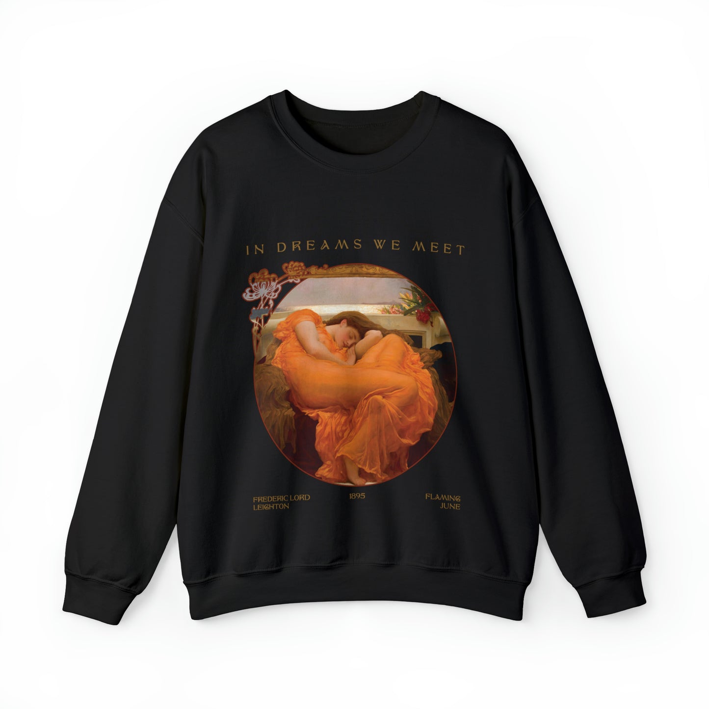 Flaming June by Frederic Leighton Unisex Heavy Blend™ Crewneck Sweatshirt