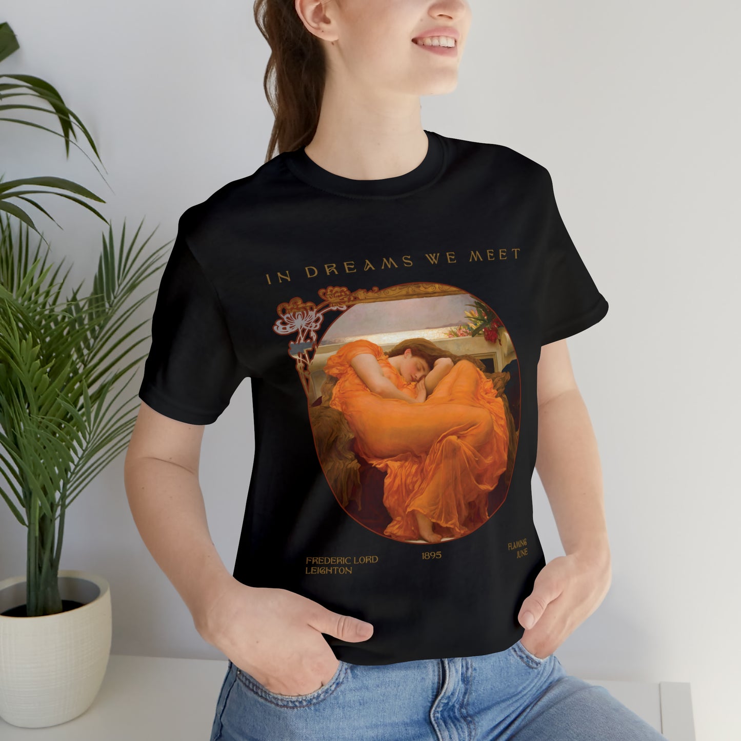 Exclusive Design 'Flaming June' by Fredric Leighton - Unisex Jersey Short Sleeve Tee