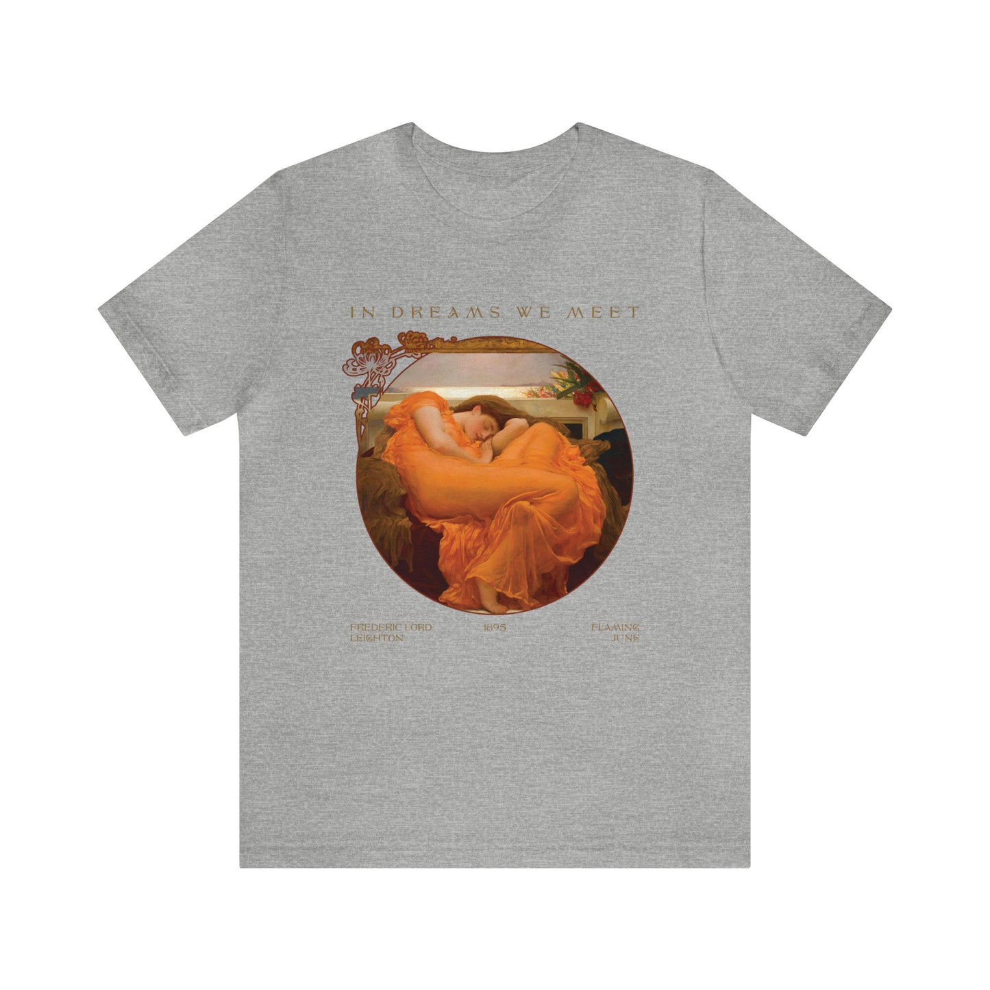Exclusive Design 'Flaming June' by Fredric Leighton - Unisex Jersey Short Sleeve Tee