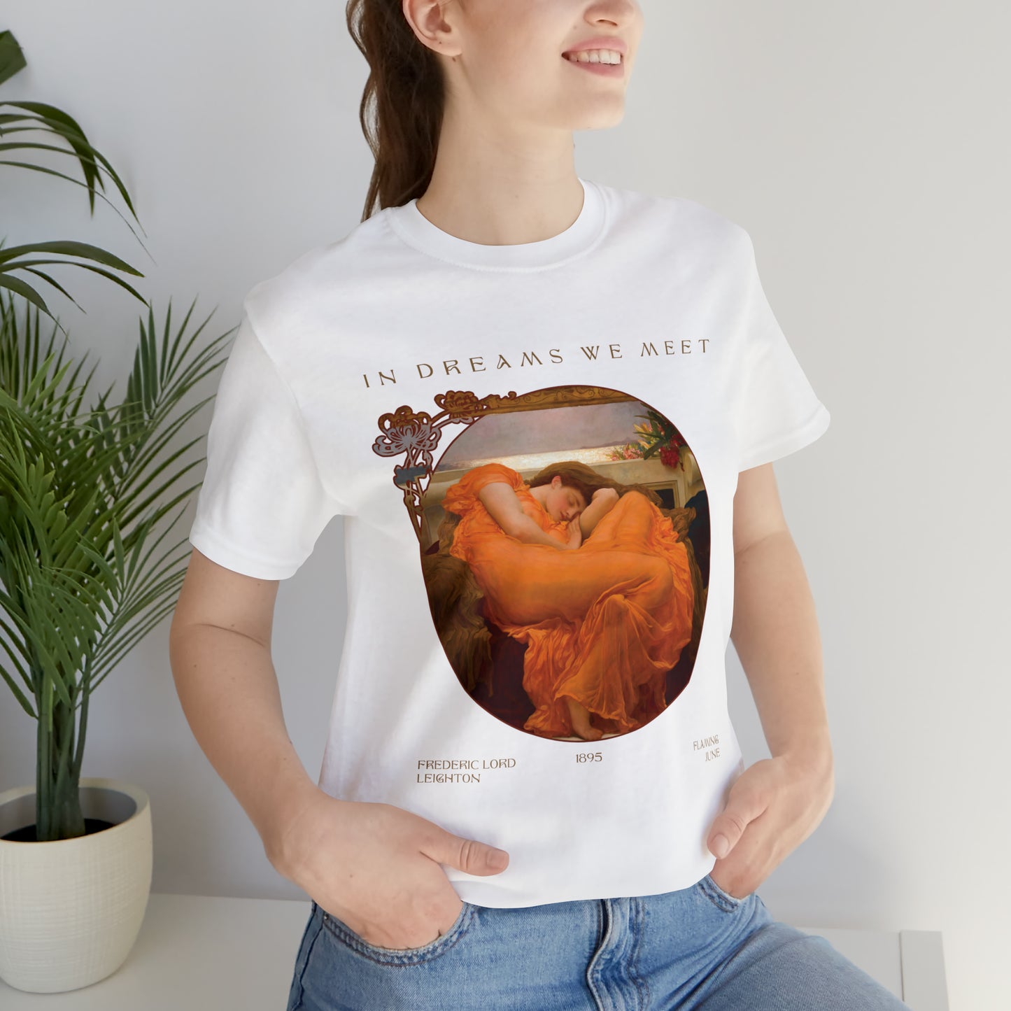 Exclusive Design 'Flaming June' by Fredric Leighton - Unisex Jersey Short Sleeve Tee