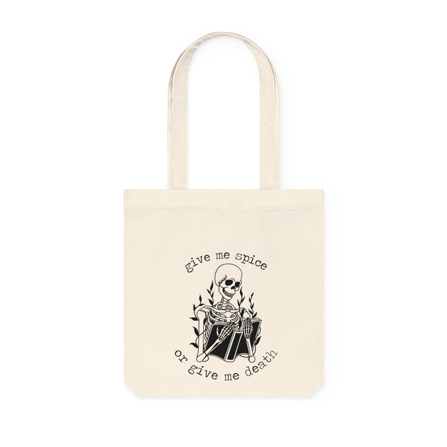 Spicy Romance Enthusiasts Tote Bag - 'Give Me Spice or Give Me Death
