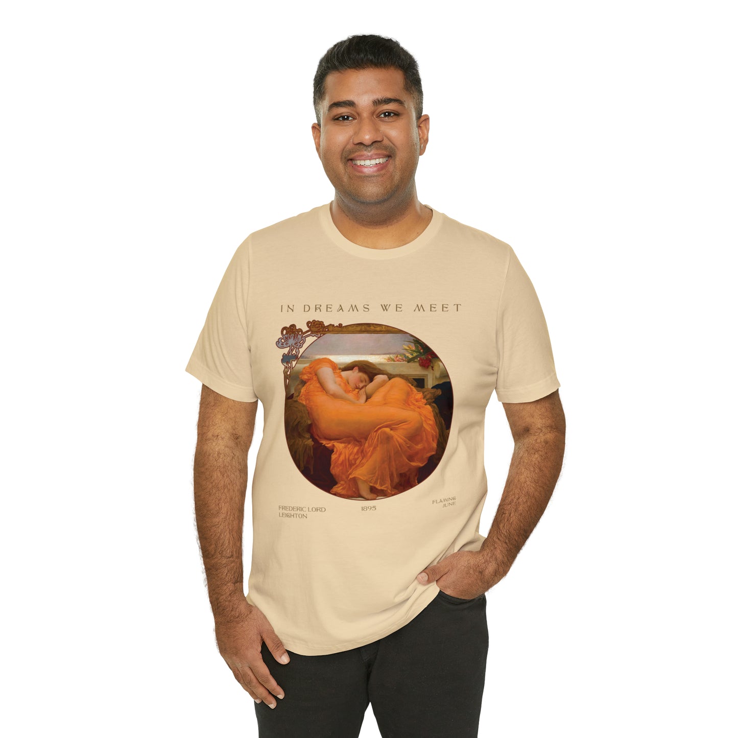 Exclusive Design 'Flaming June' by Fredric Leighton - Unisex Jersey Short Sleeve Tee