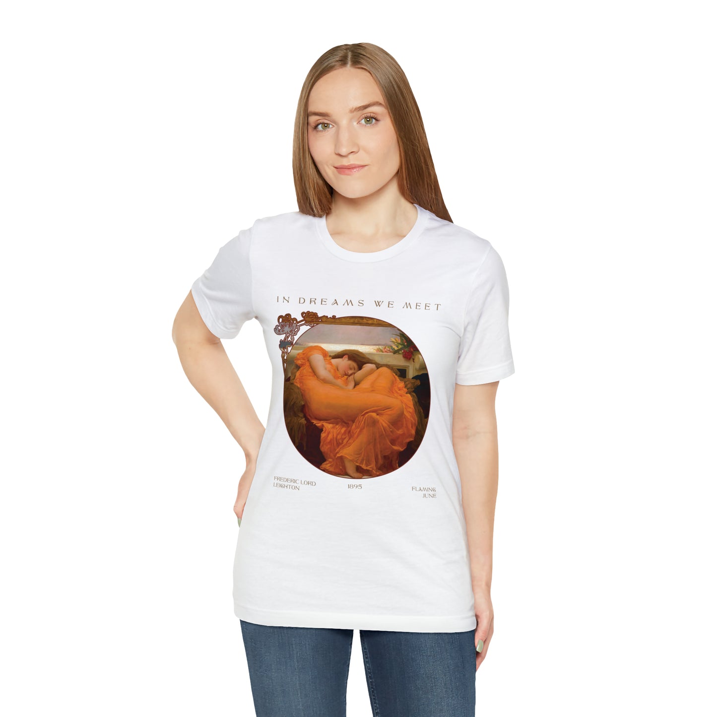 Exclusive Design 'Flaming June' by Fredric Leighton - Unisex Jersey Short Sleeve Tee